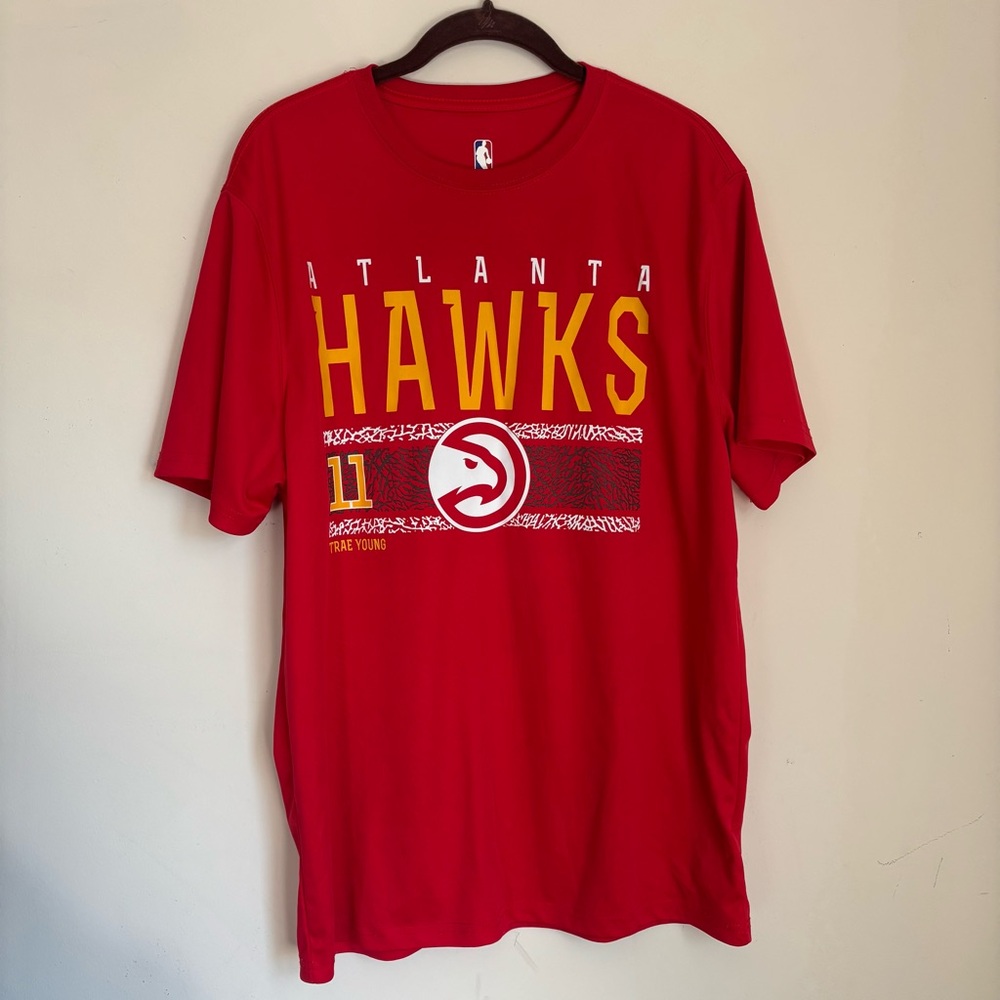 NBA Atlanta Hawks Trae Young #11 Short Sleeve Shirt Red Unisex Adult Size Large